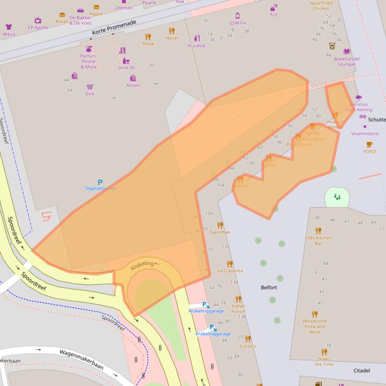 Kaart van postcodegebied 1315VB.