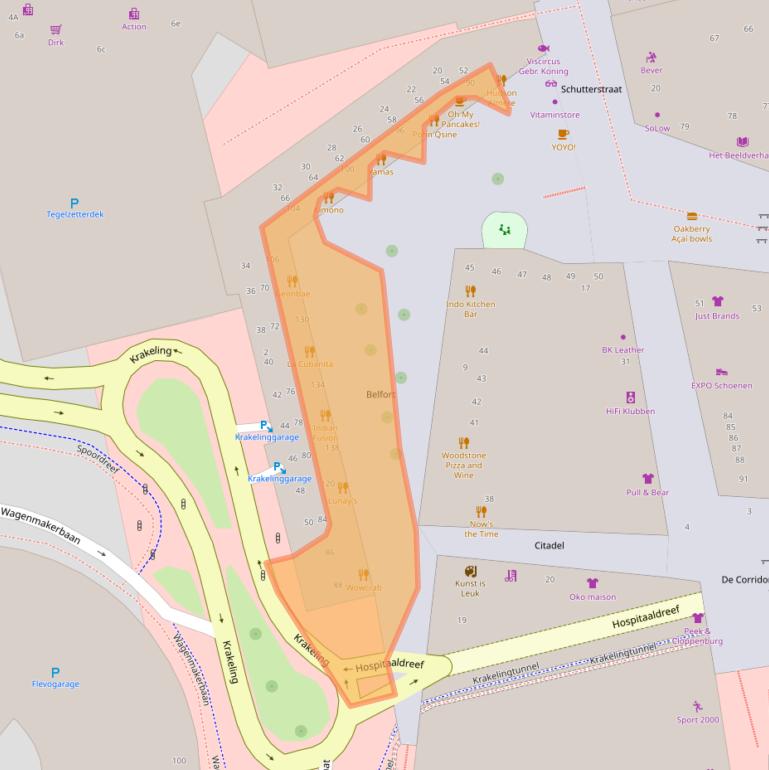 Kaart van postcodegebied 1315VD.