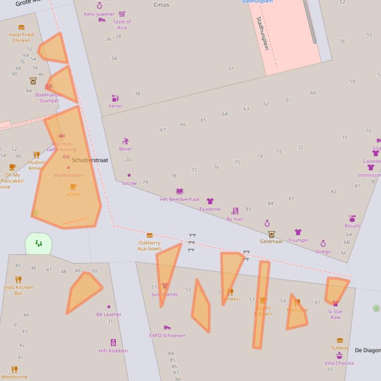 Kaart van postcodegebied 1315VH.