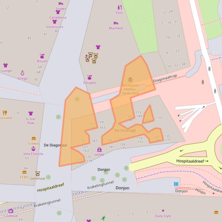 Kaart van postcodegebied 1315XK.