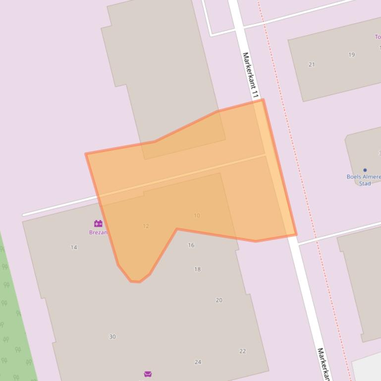 Kaart van postcodegebied 1316AG.