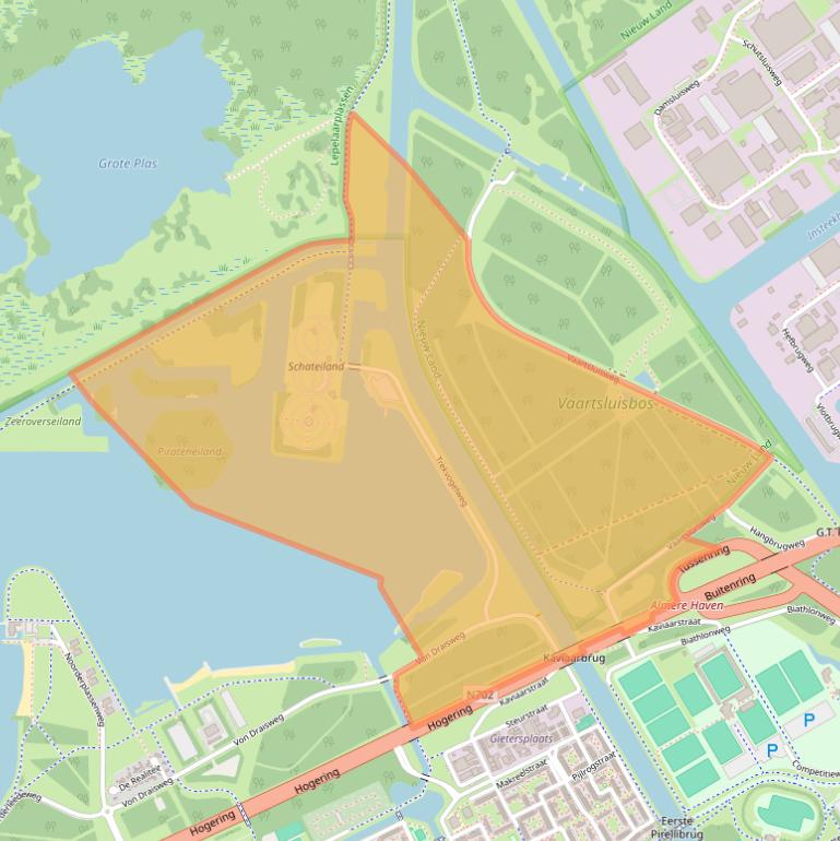 Kaart van postcodegebied 1316AM.