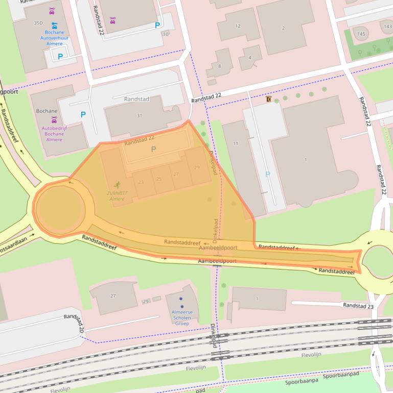 Kaart van postcodegebied 1316BP.