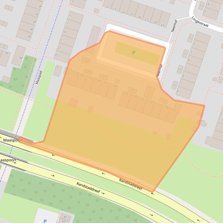 Kaart van postcodegebied 1316CV.