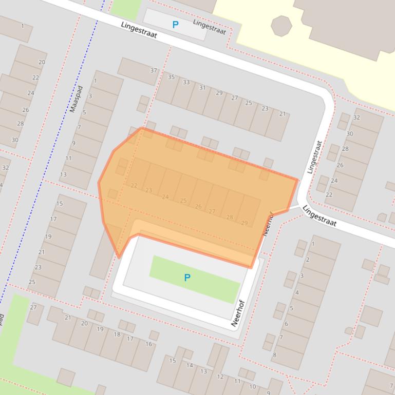 Kaart van postcodegebied 1316CX.
