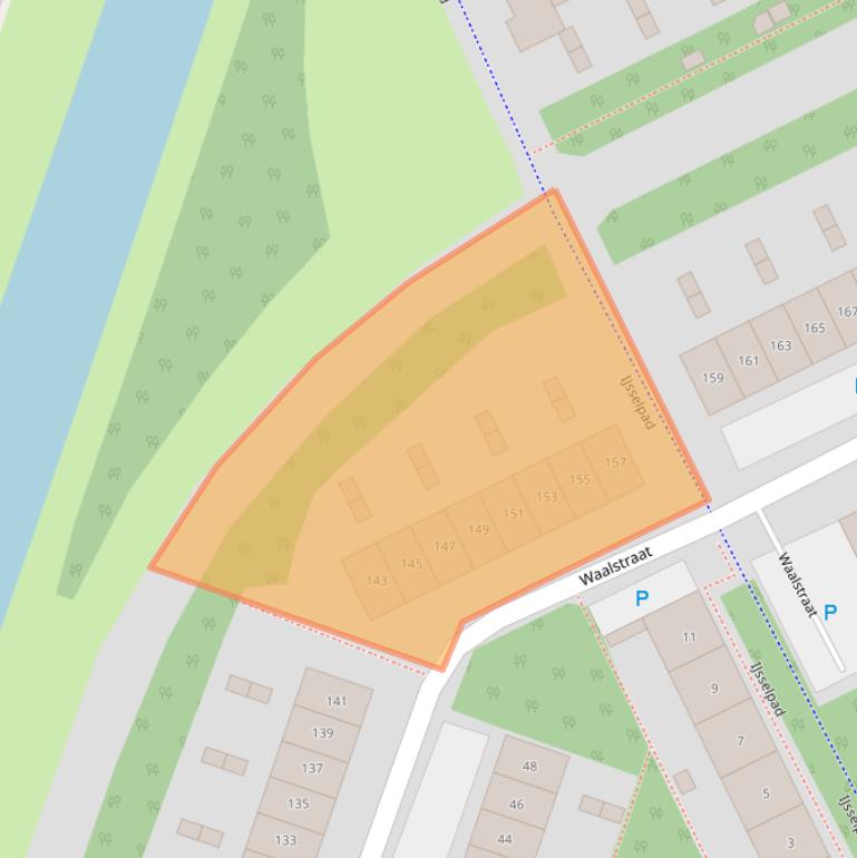 Kaart van postcodegebied 1316EW.