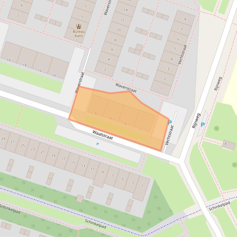 Kaart van postcodegebied 1316GA.