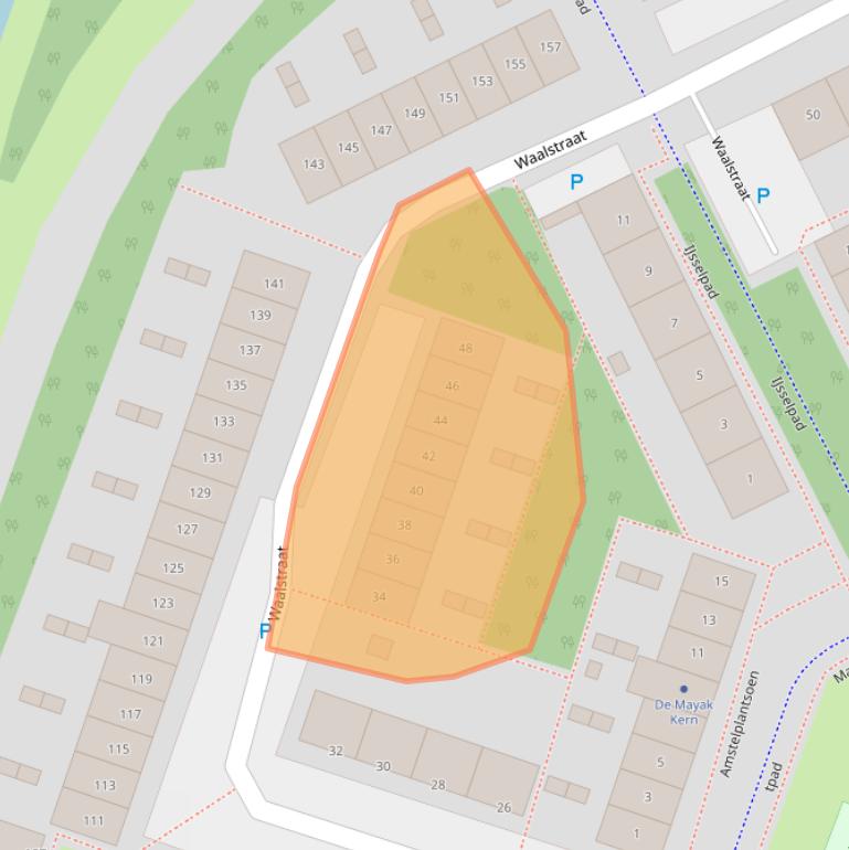 Kaart van postcodegebied 1316GG.