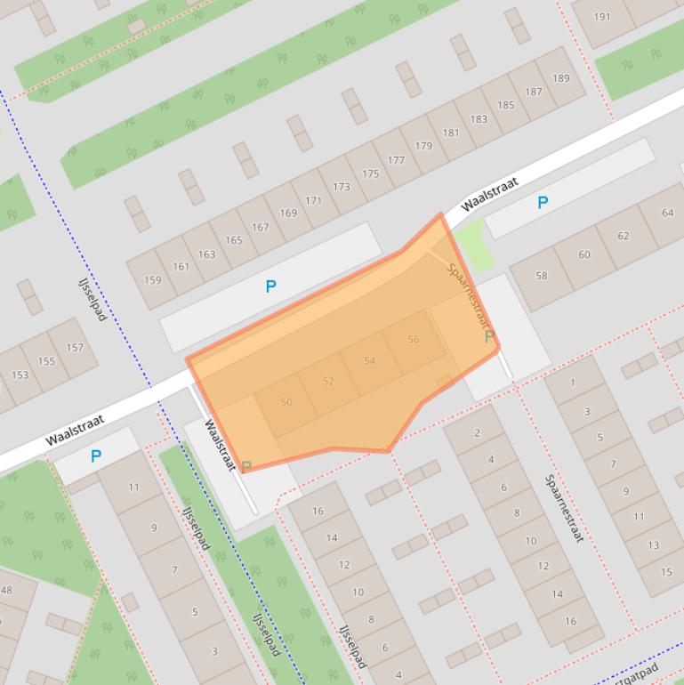 Kaart van postcodegebied 1316GH.