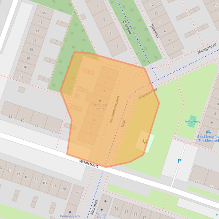 Kaart van postcodegebied 1316GT.