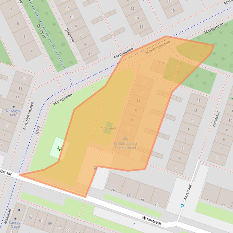 Kaart van postcodegebied 1316GV.