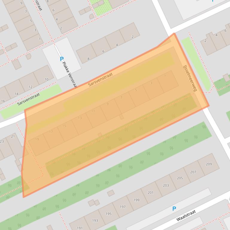 Kaart van postcodegebied 1316HN.