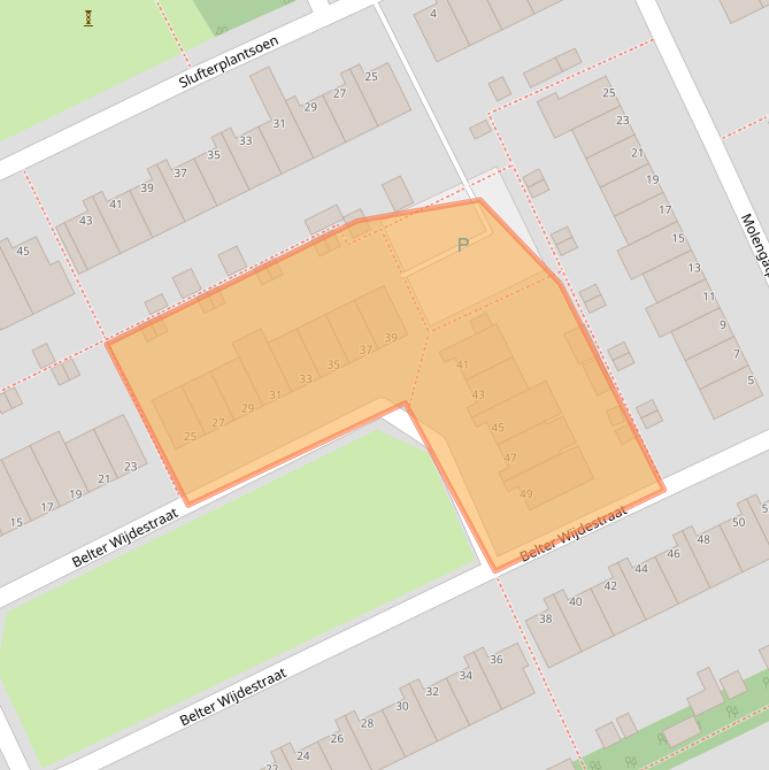 Kaart van postcodegebied 1316JS.