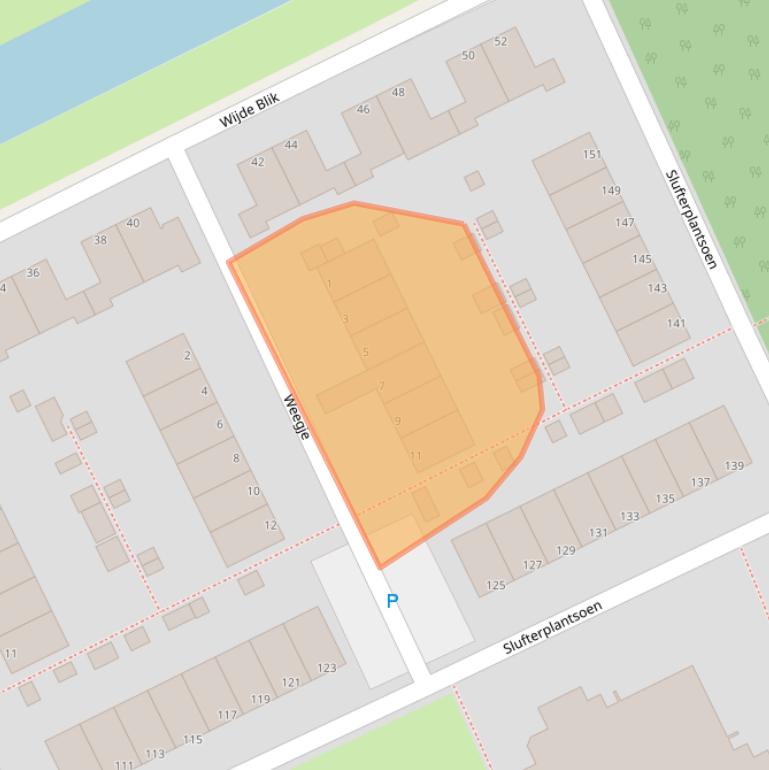 Kaart van postcodegebied 1316KN.