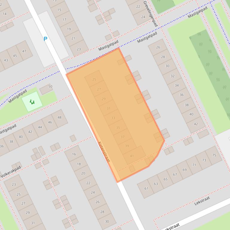 Kaart van postcodegebied 1316NA.