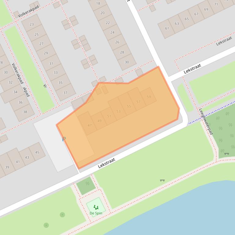 Kaart van postcodegebied 1316PA.