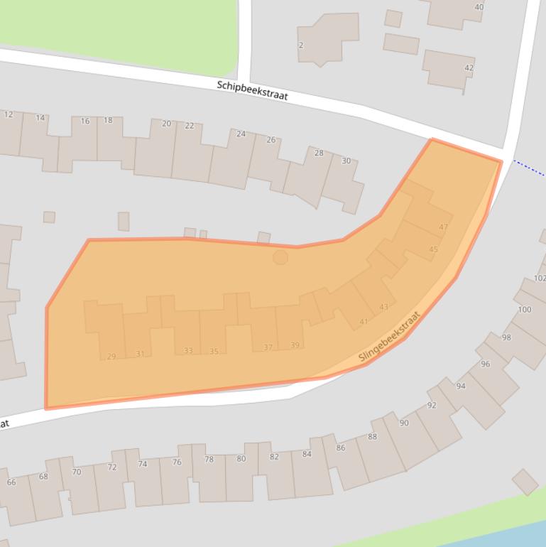 Kaart van postcodegebied 1316SC.