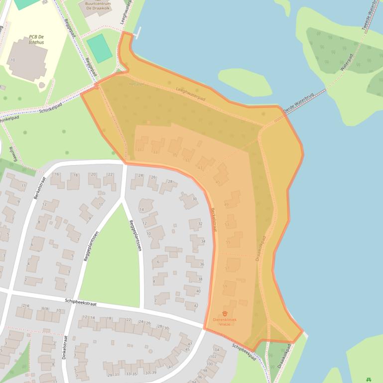 Kaart van postcodegebied 1316SL.