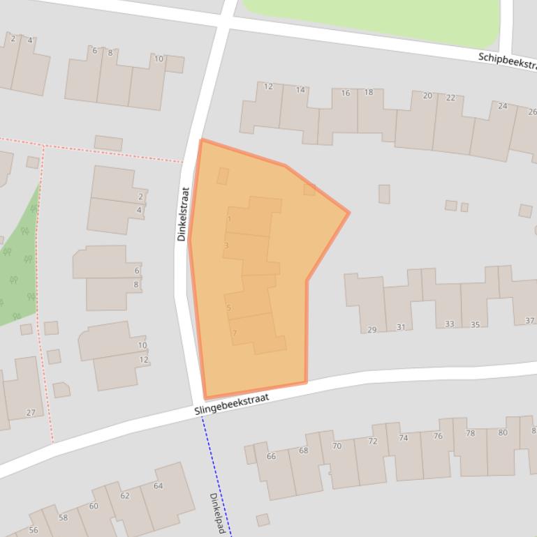 Kaart van postcodegebied 1316ST.