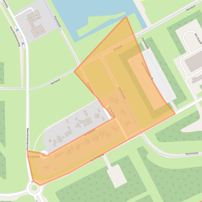 Kaart van postcodegebied 1316TA.