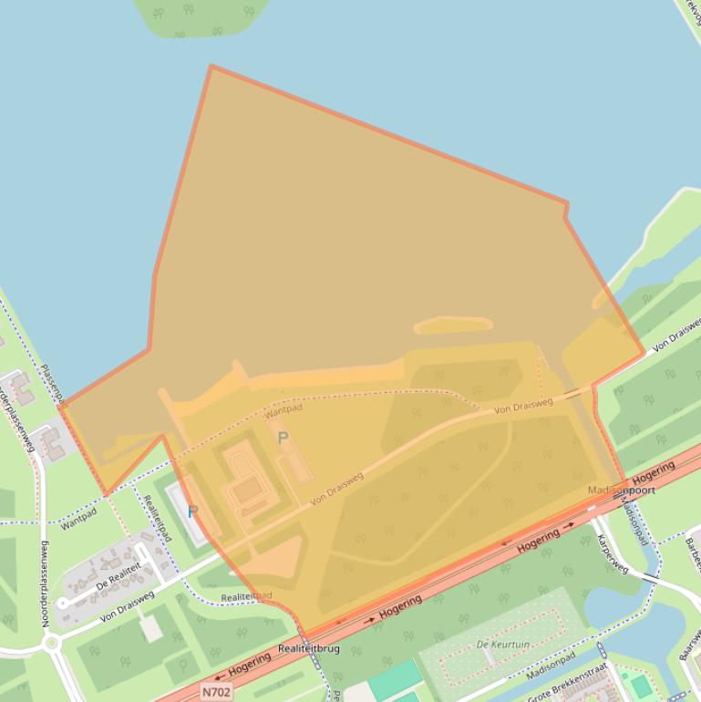 Kaart van postcodegebied 1316TE.