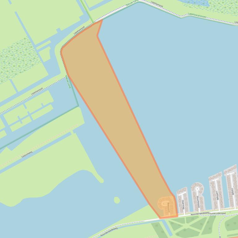 Kaart van postcodegebied 1316VA.