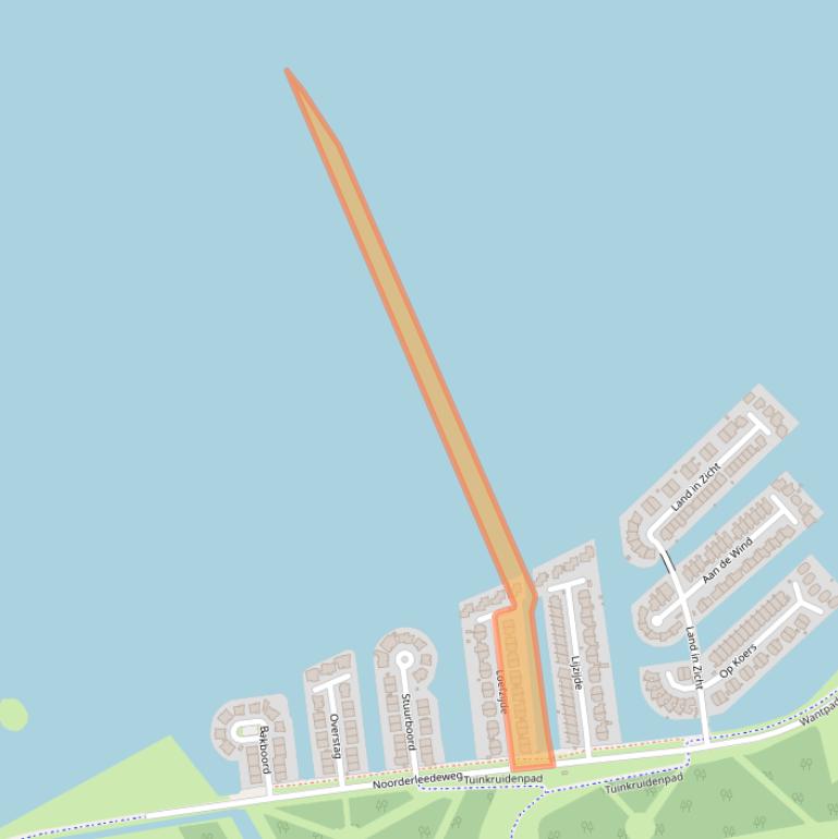 Kaart van postcodegebied 1316VE.