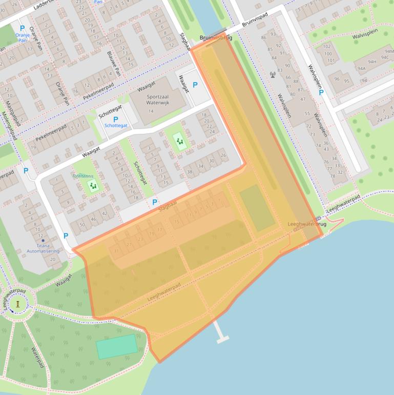 Kaart van postcodegebied 1317AA.