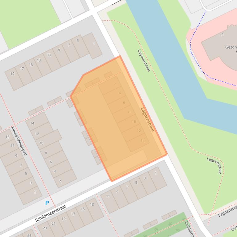 Kaart van postcodegebied 1317BJ.