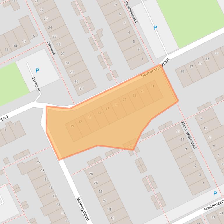 Kaart van postcodegebied 1317BL.