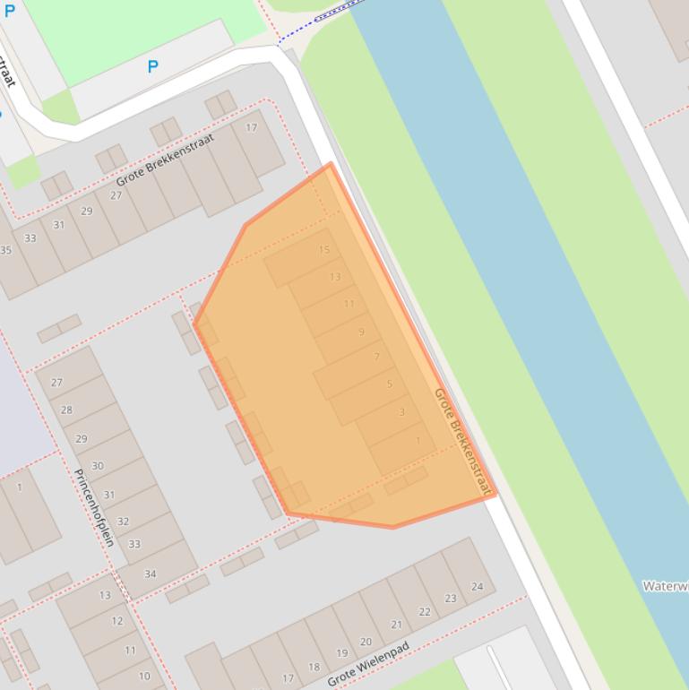 Kaart van postcodegebied 1317BR.