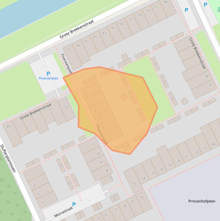 Kaart van postcodegebied 1317CA.
