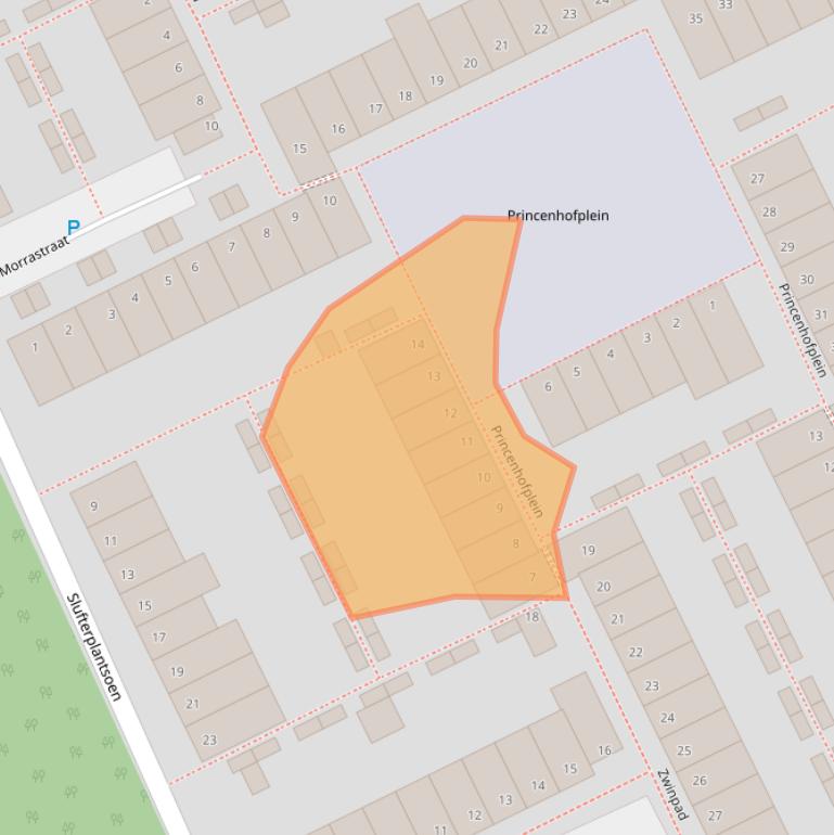 Kaart van postcodegebied 1317CG.