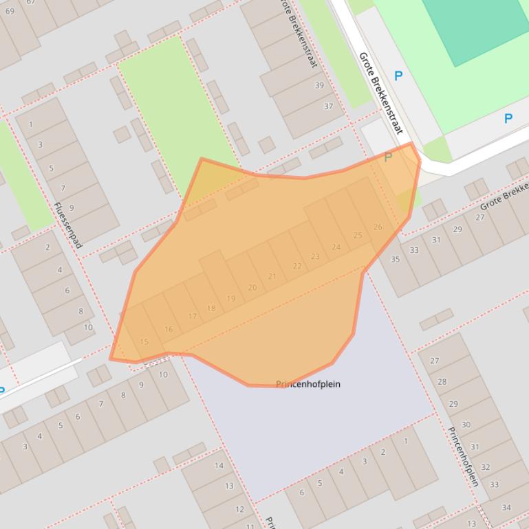 Kaart van postcodegebied 1317CH.