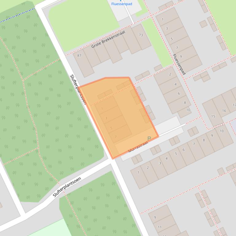 Kaart van postcodegebied 1317CP.