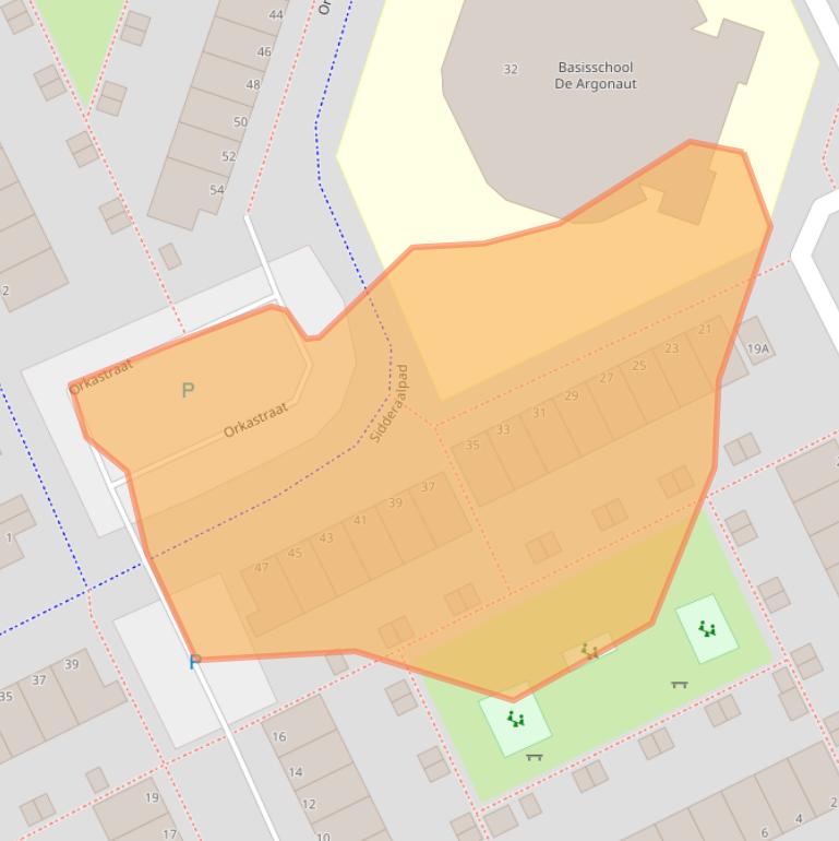 Kaart van postcodegebied 1317HN.