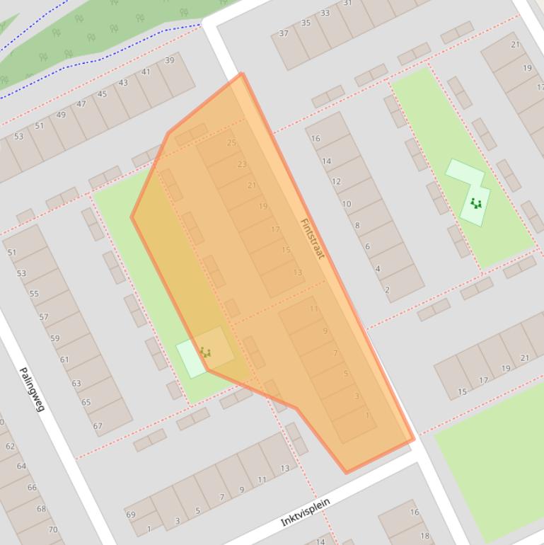 Kaart van postcodegebied 1317JA.