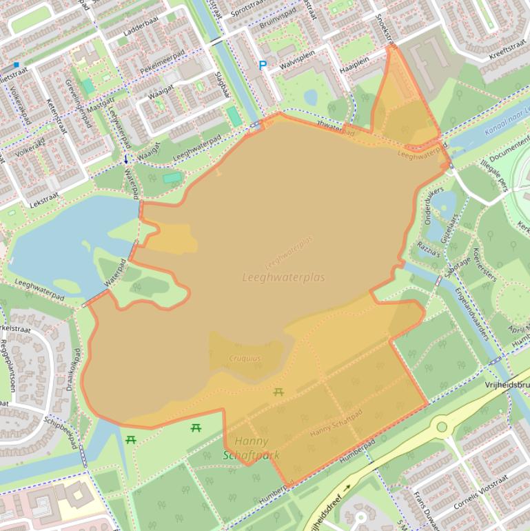 Kaart van postcodegebied 1317JS.