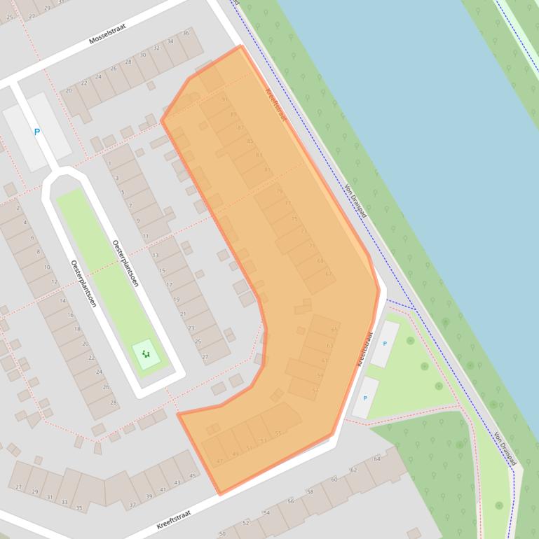 Kaart van postcodegebied 1317KR.