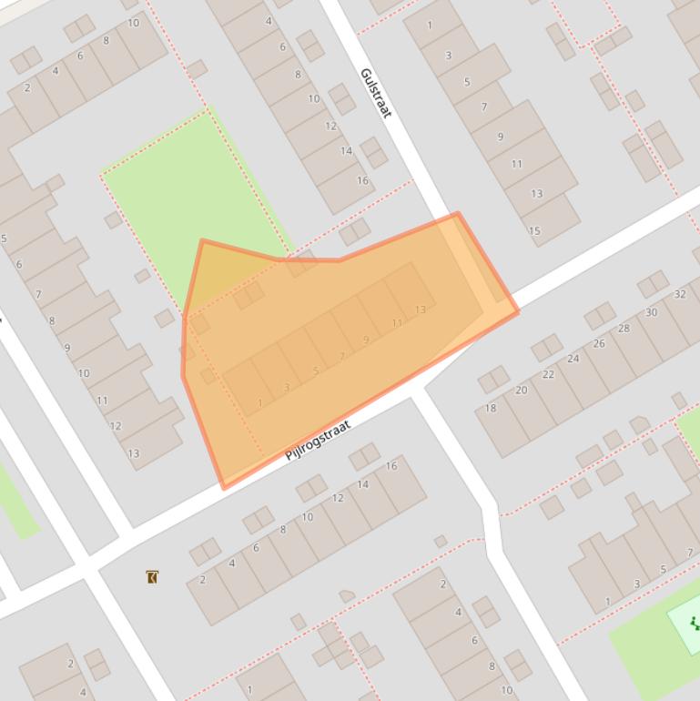 Kaart van postcodegebied 1317NN.