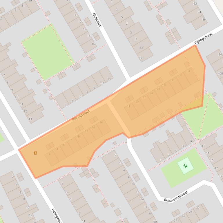 Kaart van postcodegebied 1317NP.