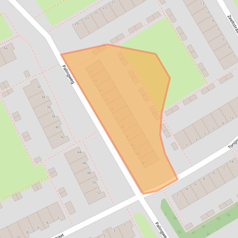Kaart van postcodegebied 1317PC.
