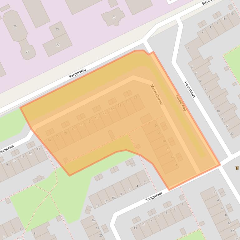 Kaart van postcodegebied 1317RG.