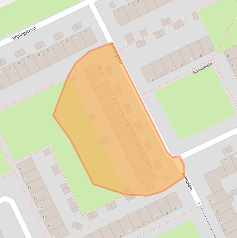 Kaart van postcodegebied 1317RN.