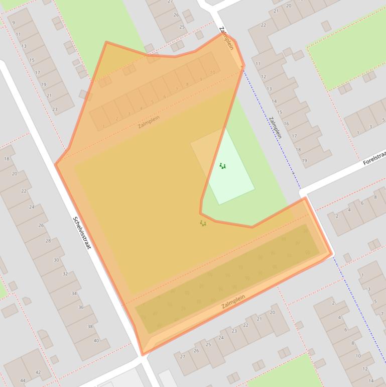 Kaart van postcodegebied 1317RP.