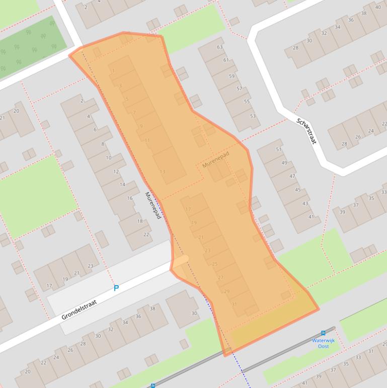 Kaart van postcodegebied 1317RT.