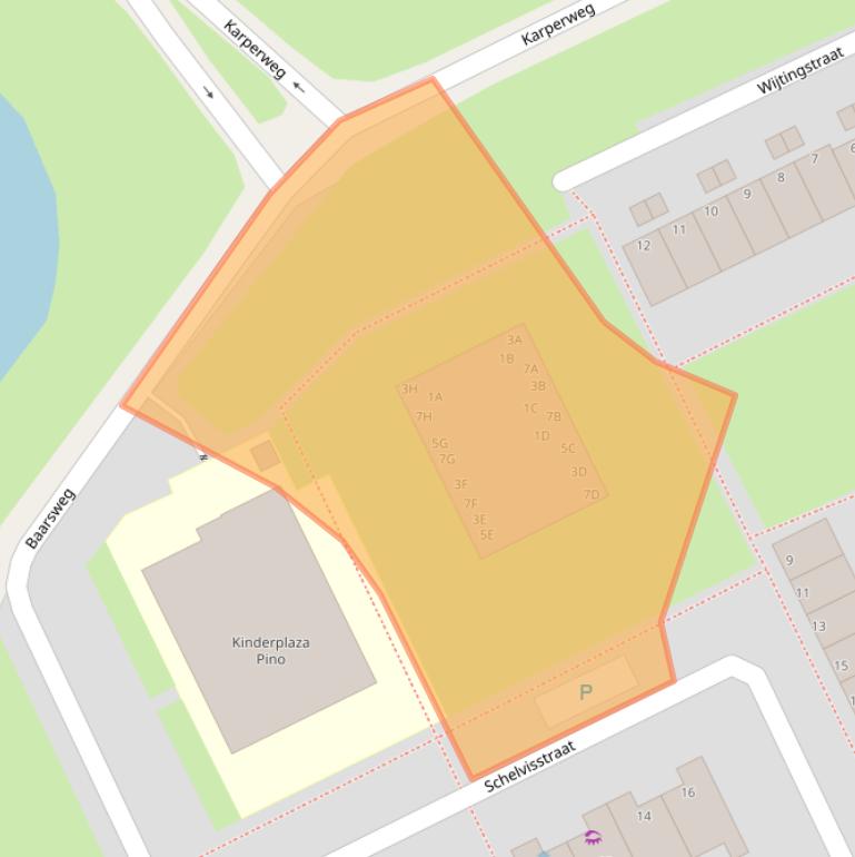 Kaart van postcodegebied 1317SG.