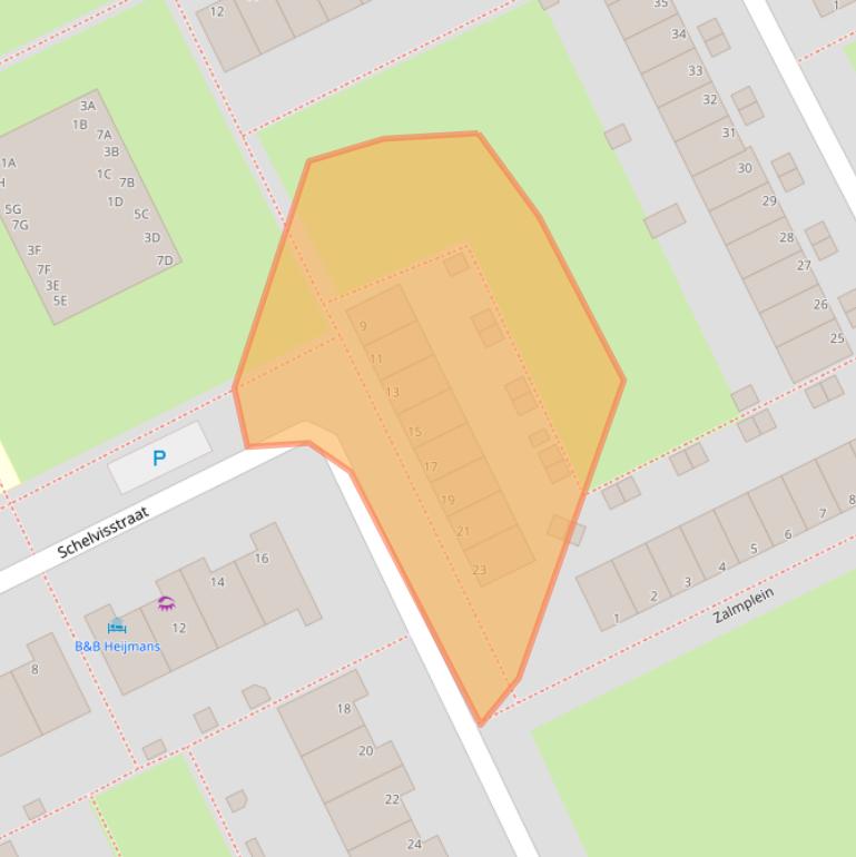 Kaart van postcodegebied 1317SH.