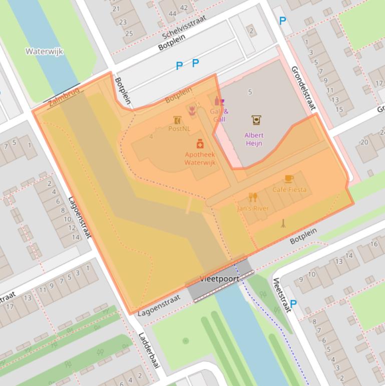 Kaart van postcodegebied 1317SL.