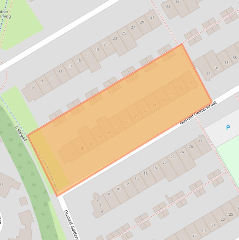 Kaart van postcodegebied 1318AZ.